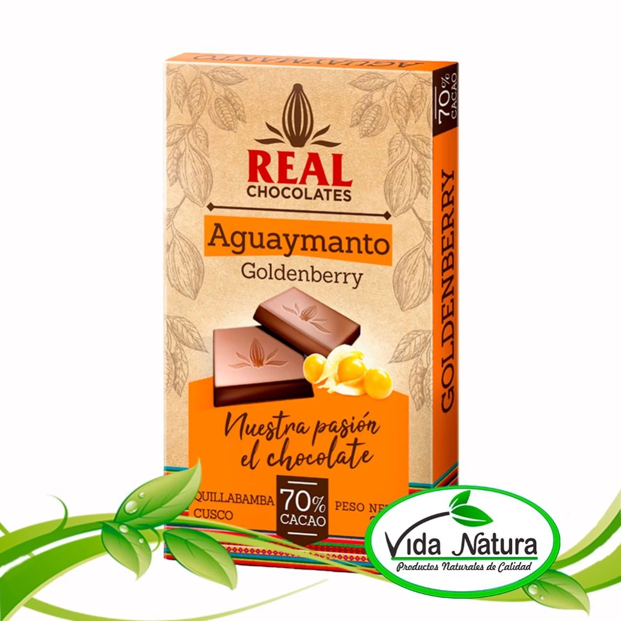 CHOCOLATE C/ AGUAYMANTO 20 g - CACAO