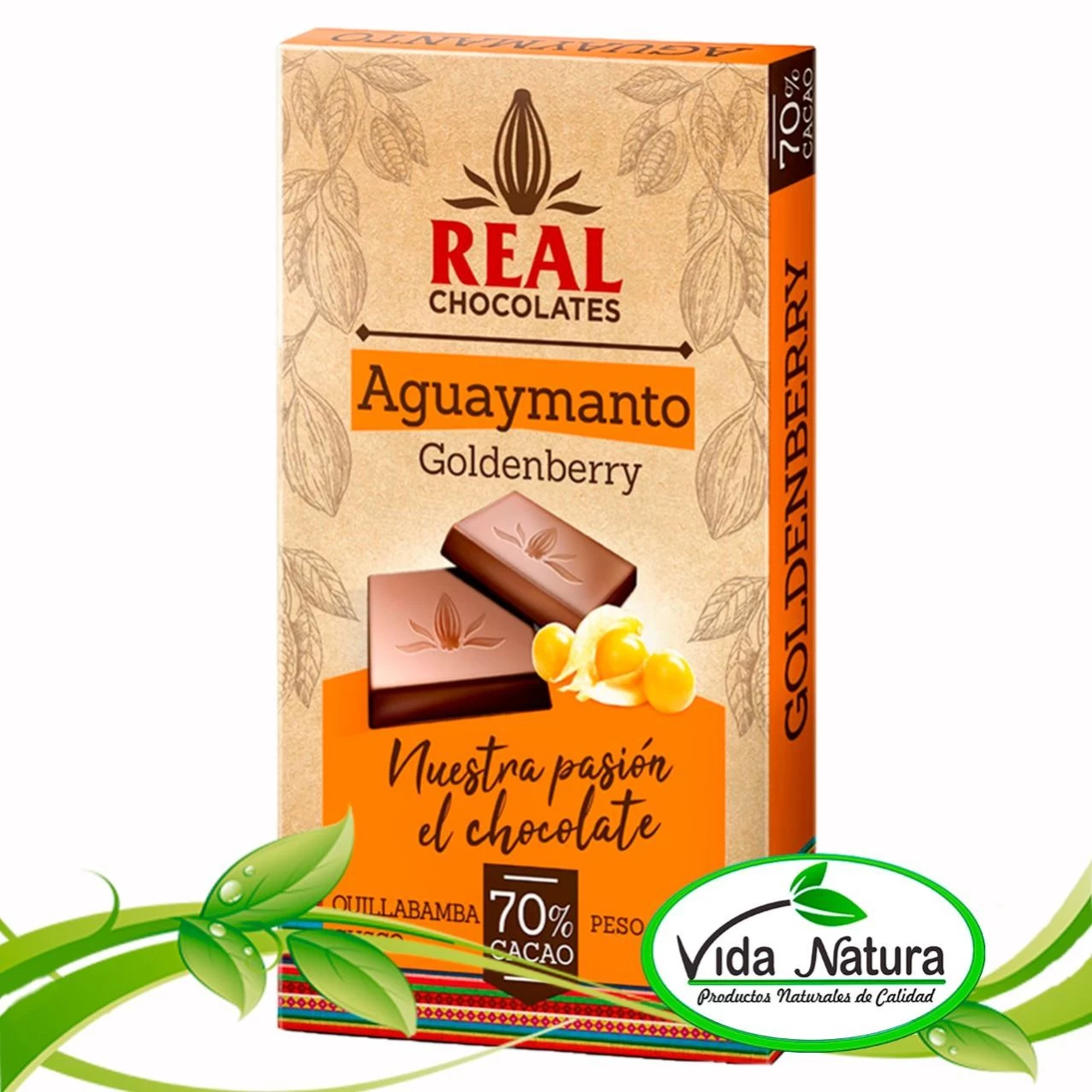CHOCOLATE C/ AGUAYMANTO 50 G. - CACAO