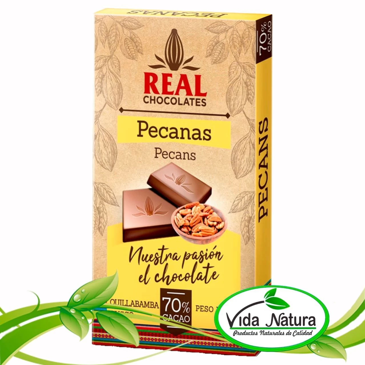 CHOCOLATE C/ PECANA 50 g - CACAO