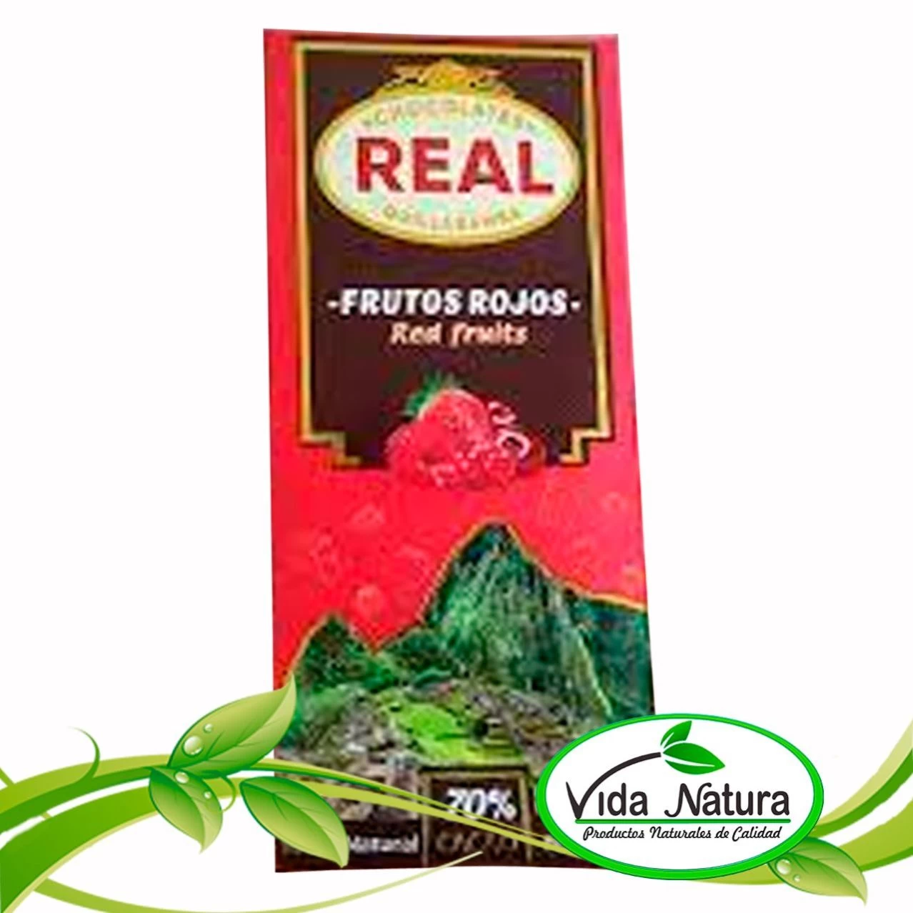 CHOCOLATE CON FRUTOS ROJOS FRESA-CEREZA-ARANDANO 50 g - CACAO