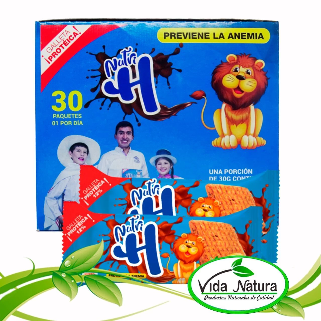 GALLETA NUTRIH CON HIERRO HÉMICO (ANEMIA) CAJA X 30 UND