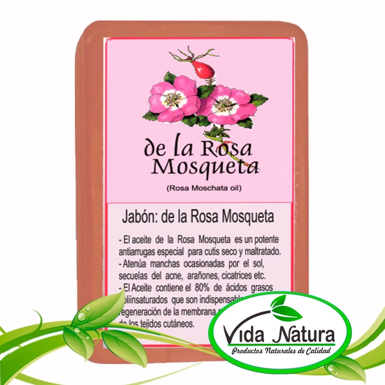 JABÓN GLICERINA DE ROSA MOSQUETA 100 g