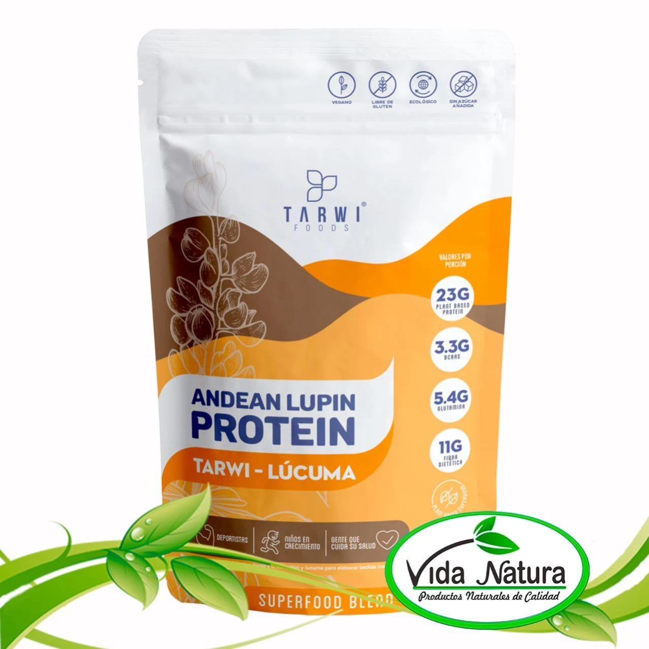 PROTEINA VEGETAL DE TARWI CON LUCUMA 250 G