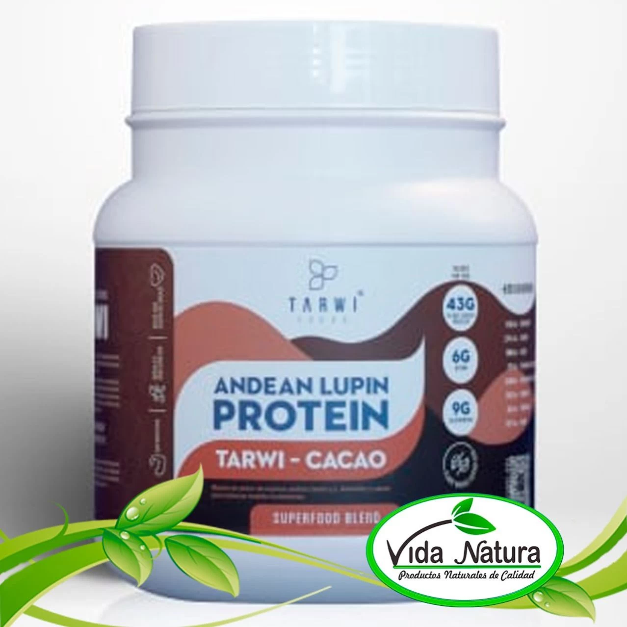 PROTEINA VEGETAL DE TARWI CON CACAO 700 g