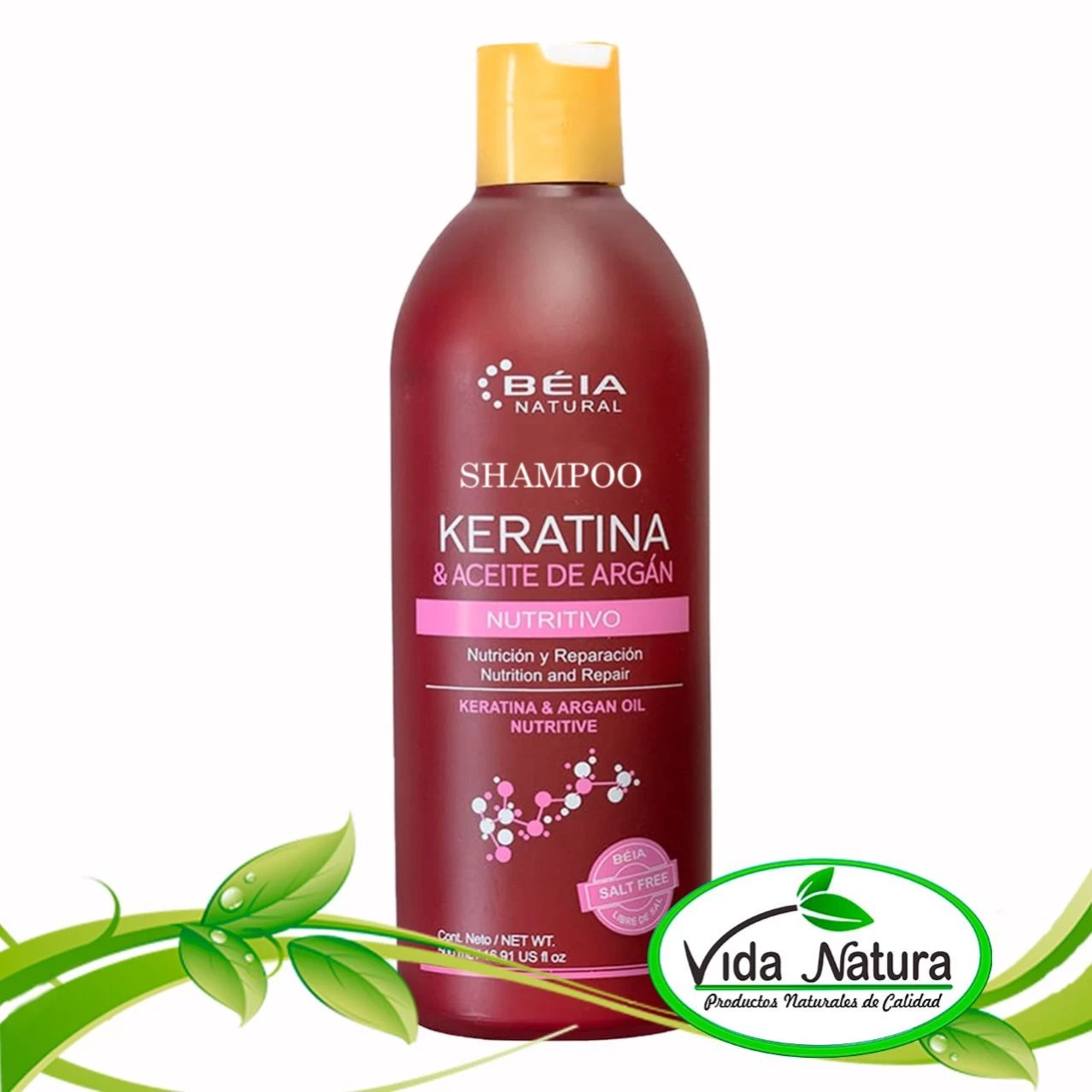 SHAMPOO KERATINA Y ARGAN OIL 500 ml