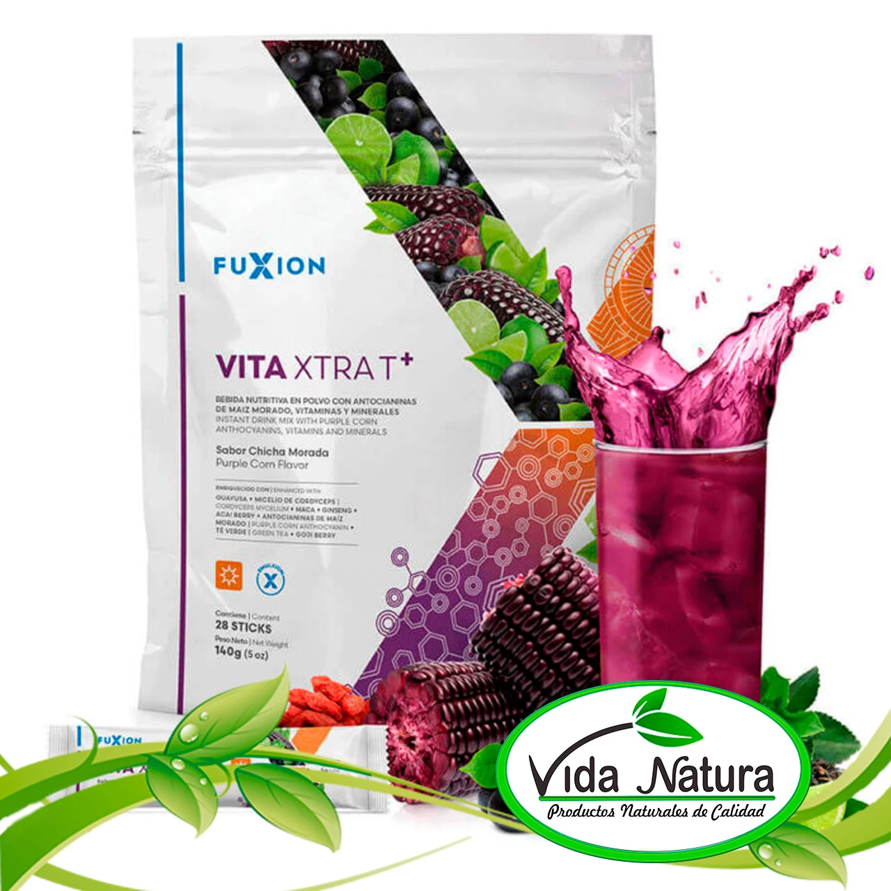 VITA XTRA T+  FUXION 25 G UN S/5.00 - BOLSA 28 SACHET 129.50 SOLES