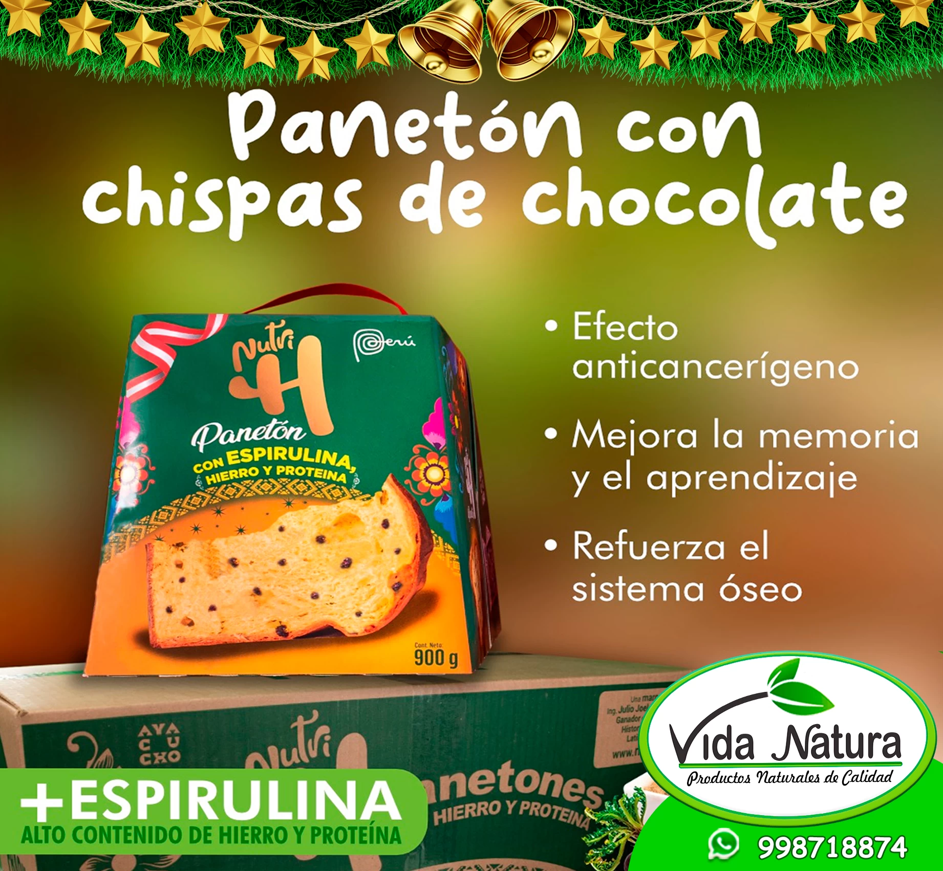 PANETON NUTRIH CON SPIRULINA